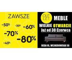 Outlet meblowy rabaty - 40%